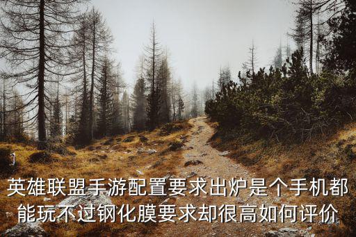 英雄联盟手游配置要求出炉是个手机都能玩不过钢化膜要求却很高如何评价