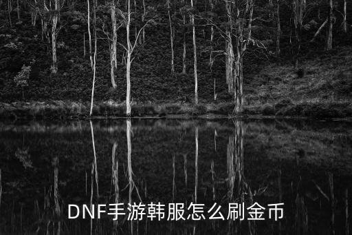 DNF手游韩服怎么刷金币
