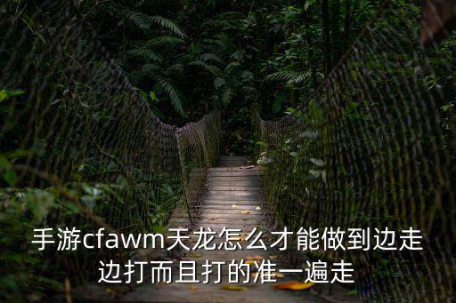 手游cfawm天龙怎么才能做到边走边打而且打的准一遍走