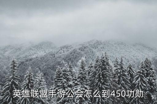 lol手游怎么提升公会贡献度，英雄联盟手游公会怎么到450功勋