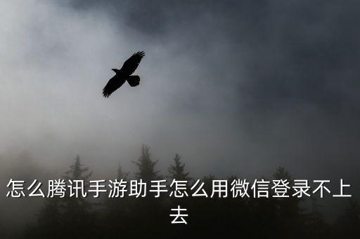 手游助手登不进去怎么办，腾讯手游助手qq怎么登陆不上去