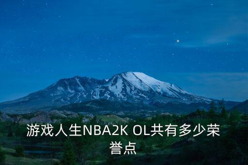 游戏人生NBA2K OL共有多少荣誉点