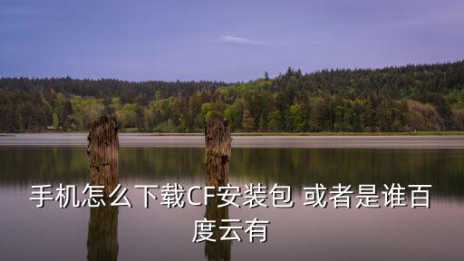 手机怎么下载CF安装包 或者是谁百度云有