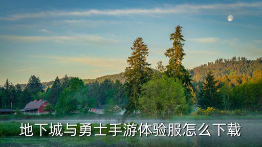 地下城与勇士手游体验服怎么下载