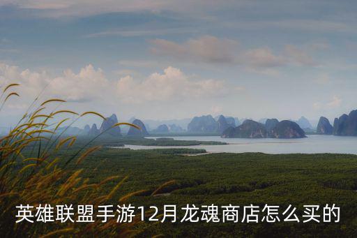 英雄联盟手游12月龙魂商店怎么买的