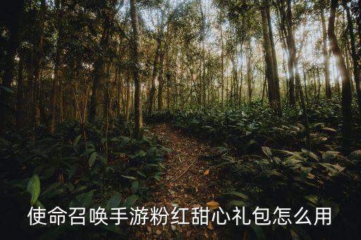 使命召唤手游粉红甜心礼包怎么用