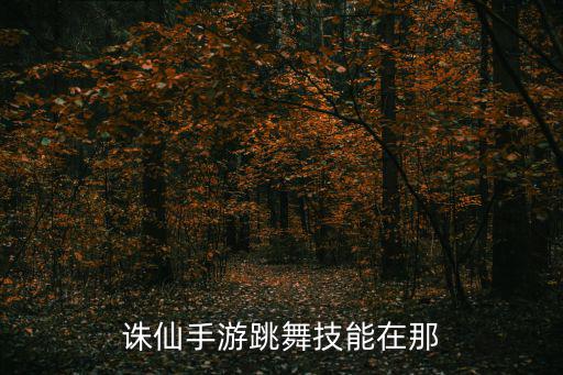 诛仙手游帮派跳舞怎么跳，诛仙里新手怎么跳