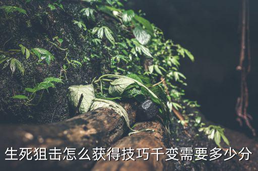 生死狙击怎么获得技巧千变需要多少分