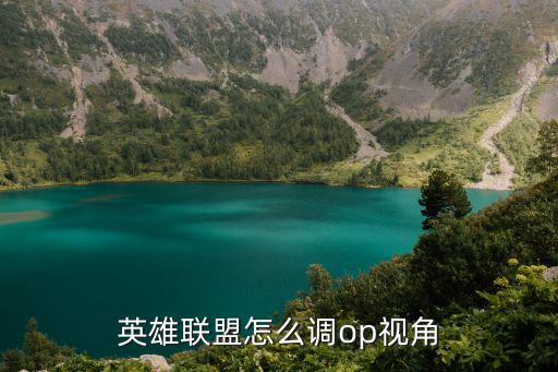 英雄联盟怎么调op视角