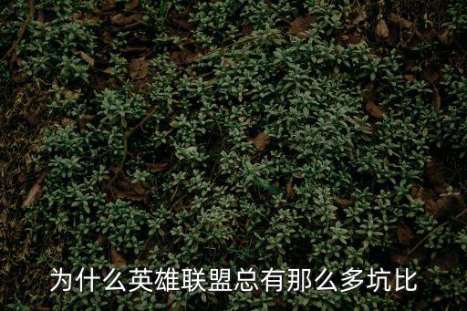 为什么英雄联盟总有那么多坑比