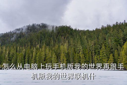 怎么从电脑上玩手机版我的世界再跟手机版我的世界联机什