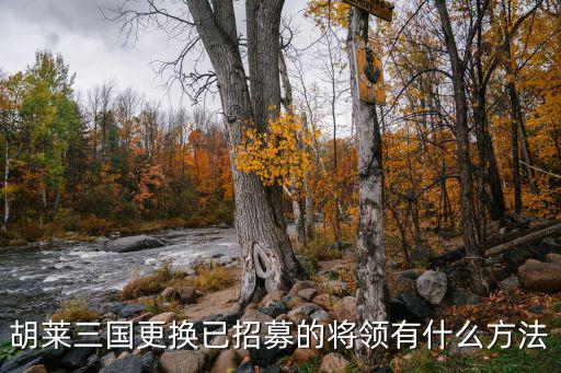 三国后宫团手游怎么换将领，胡莱三国更换已招募的将领有什么方法