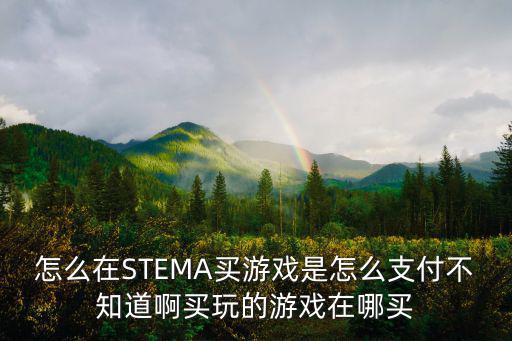 怎么在STEMA买游戏是怎么支付不知道啊买玩的游戏在哪买