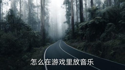 怎么在游戏里放音乐