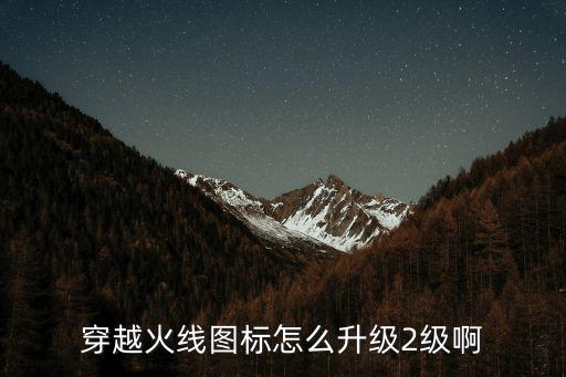 cf手游怎么升级到v2，穿越火线图标怎么升级2级啊