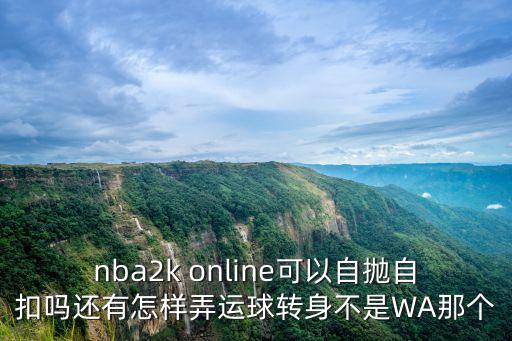 nba2k online可以自抛自扣吗还有怎样弄运球转身不是WA那个