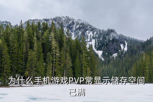 为什么手机游戏PVP常显示储存空间已满