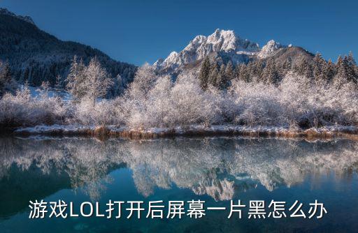 游戏LOL打开后屏幕一片黑怎么办