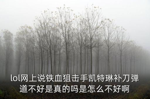 端游铁血狙击手凯特琳手感怎么样，lol未来战士凯特琳特效好吗