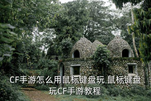 cf手游怎么握鼠标，CF手游怎么用鼠标键盘玩 鼠标键盘玩CF手游教程