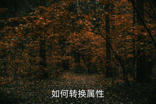 如何转换属性