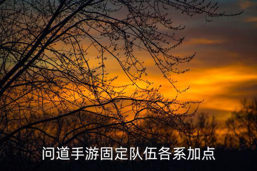 问道手游游戏里面怎么组建固定队，问道手游可以跨线组队吗