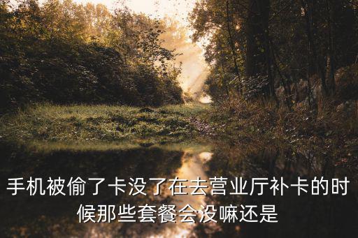 手机被偷了卡没了在去营业厅补卡的时候那些套餐会没嘛还是