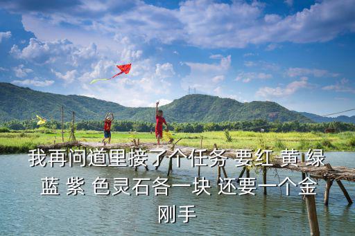 我再问道里接了个任务 要红 黄 绿 蓝 紫 色灵石各一块 还要一个金刚手