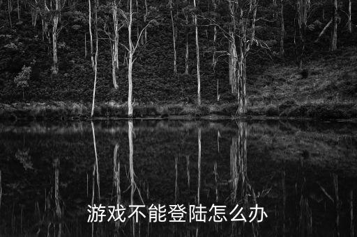 游戏不能登陆怎么办