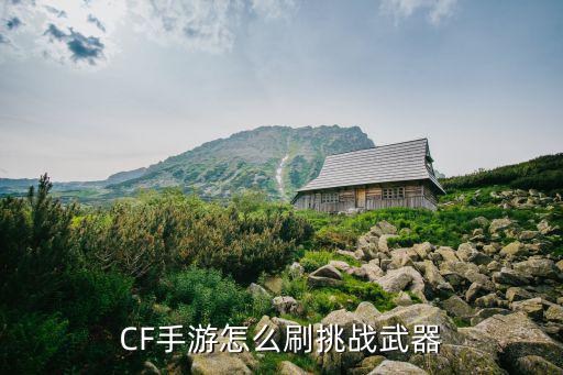 cf手游剧情挑战怎么刷，穿越火线手游挑战模式怎么刷枪