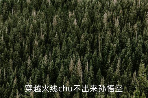 穿越火线chu不出来孙悟空