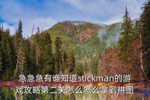 急急急有谁知道stickman的游戏攻略第二关怎么怎么拿到拼图