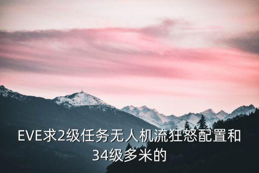 EVE求2级任务无人机流狂怒配置和34级多米的