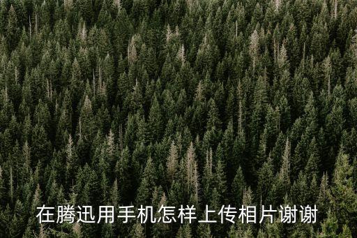 在腾迅用手机怎样上传相片谢谢