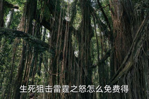 生死狙击雷霆之怒怎么免费得