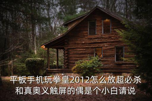 平板手机玩拳皇2012怎么放超必杀和真奥义触屏的偶是个小白请说