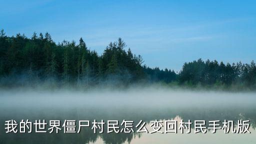 手游我的世界僵尸村民怎么变回来，我的世界僵尸村民怎么变回村民手机版