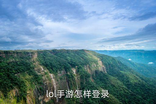 lol手游怎样登录