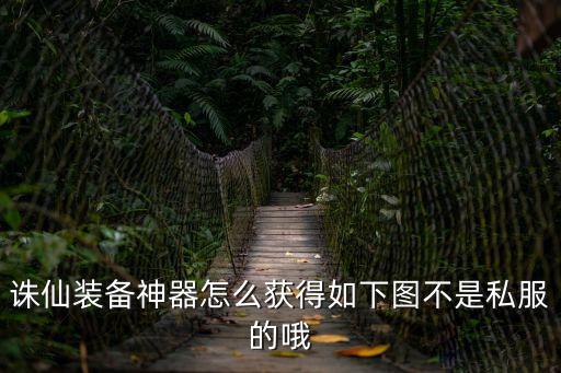 诛仙装备神器怎么获得如下图不是私服的哦