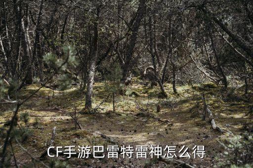 CF手游巴雷特雷神怎么得