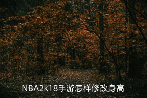 NBA2k18手游怎样修改身高