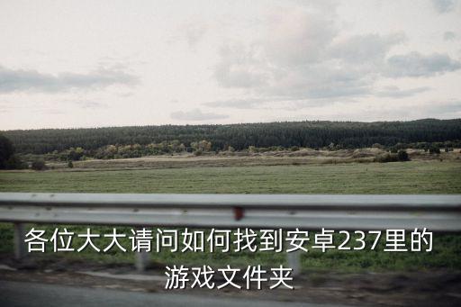 手机梦幻手游游戏文件怎么找，各位大大请问如何找到安卓237里的游戏文件夹