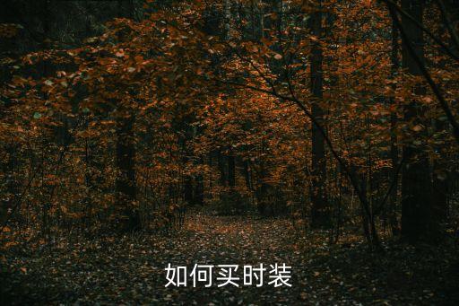 如何买时装