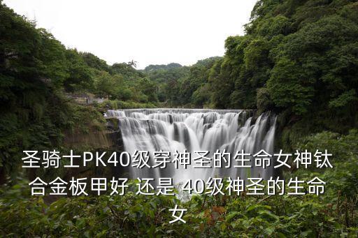 圣骑士PK40级穿神圣的生命女神钛合金板甲好 还是 40级神圣的生命女