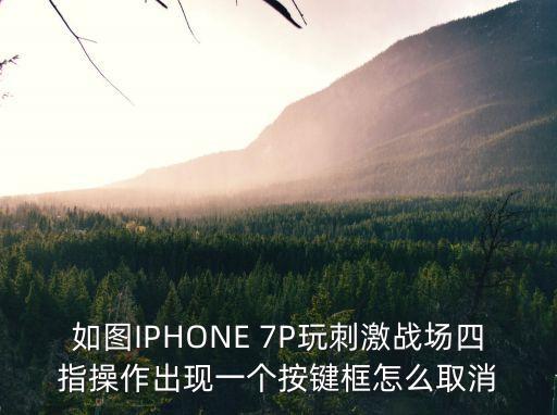 如图IPHONE 7P玩刺激战场四指操作出现一个按键框怎么取消