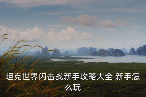 手游坦克世界闪击战开局怎么选，坦克世界闪电战手游里面有没有什么战斗技巧刚刚开始用网易MuMu