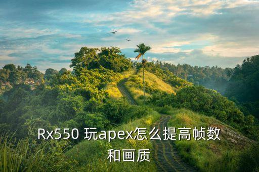 Rx550 玩apex怎么提高帧数和画质