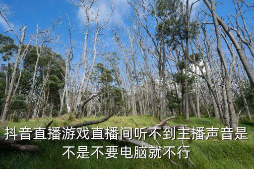 抖音直播游戏直播间听不到主播声音是不是不要电脑就不行