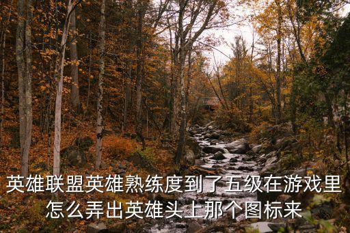 英雄联盟手游英雄的标怎么拿，英雄联盟里的英雄头上标志怎么显示出来