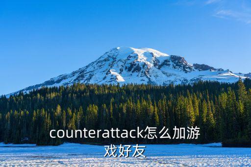 counterattack怎么加游戏好友